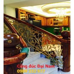 Cầu thang đúc cao cấp _ công trình nhà anh Bình _Lạc Long Quân - Tân Bình